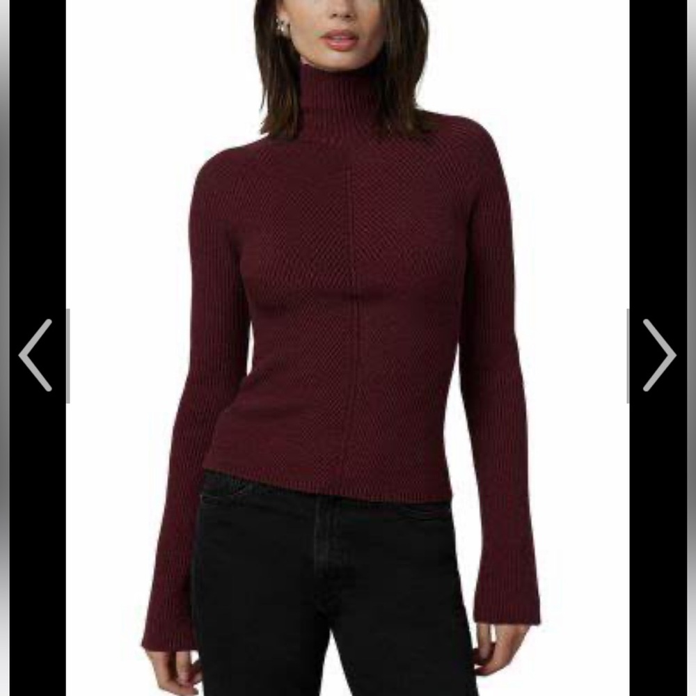Joe's Jeans Deep Red Turtleneck Sweater